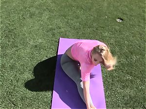 AJ Applegate outdoor yoga poke